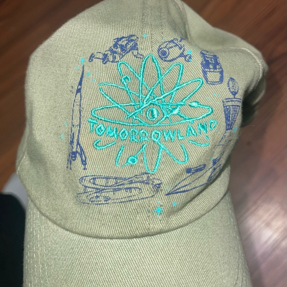 Disney Tan Cap with Blue Tomorrowland Design